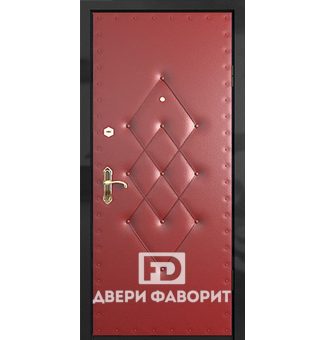 Недорогая дверь (винилискожа + ламинат)