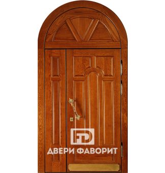 Дверь арочная с верхней и боковой вставкой
